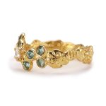 Éclats de paradis bague diamant et tourmalines Anais Rheiner joaillerie