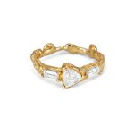 Bague Traine lumineuse Anais Rheiner 18 carat Or jaune et diamants