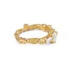 Bague Traine lumineuse Anais Rheiner 18 carat Or jaune et diamants