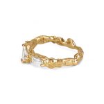 Bague Traine lumineuse Anais Rheiner 18 carat Or jaune et diamants
