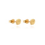 TOKEN STUD PAIR  RECYCLED YELLOW GOLD 18CT