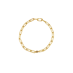 COGNAC DIAMOND CHAIN BRACELET 19 CM  RECYCLED YELLOW GOLD 18CT