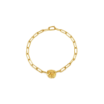 Water Medal Chain Bracelet 19 cm  recycled yellow gold 18ct