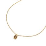 COGNAC CITRINE PENDANT RECYCLED GOLD 18CT