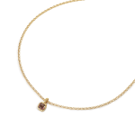 PINK TOURMALINE PENDANT RECYCLED GOLD 18CT