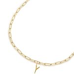 Letter pendant on a chain necklace – Image 28