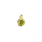 SINGLE PENDANT EARRING  RECYCLED YELLOW GOLD 18CT GREEN PERIDOT – Image 2