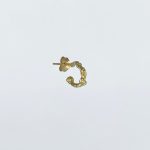 SINGLE MINI HOOP RECYCLED YELLOW GOLD 18CT – Image 2